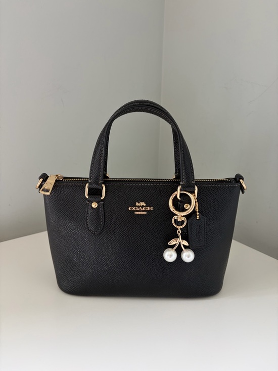 Coach Handbags - Coach Mini Gallery Tote Bag With Cherry Charm